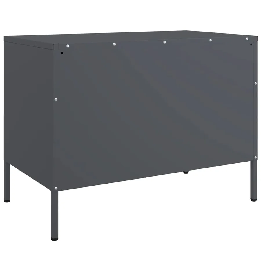 Meubles TV 2 pcs anthracite 68x39x50,5 cm acier - 9