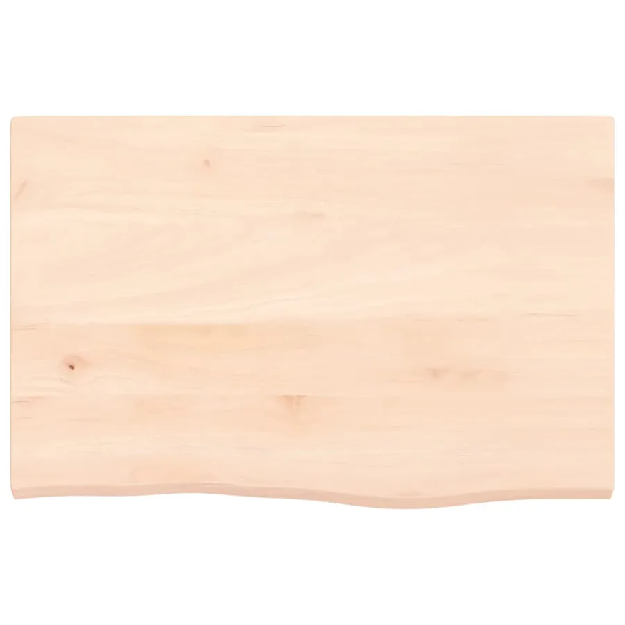 Étagère de vasque murale acier et bois de chêne massif - 8