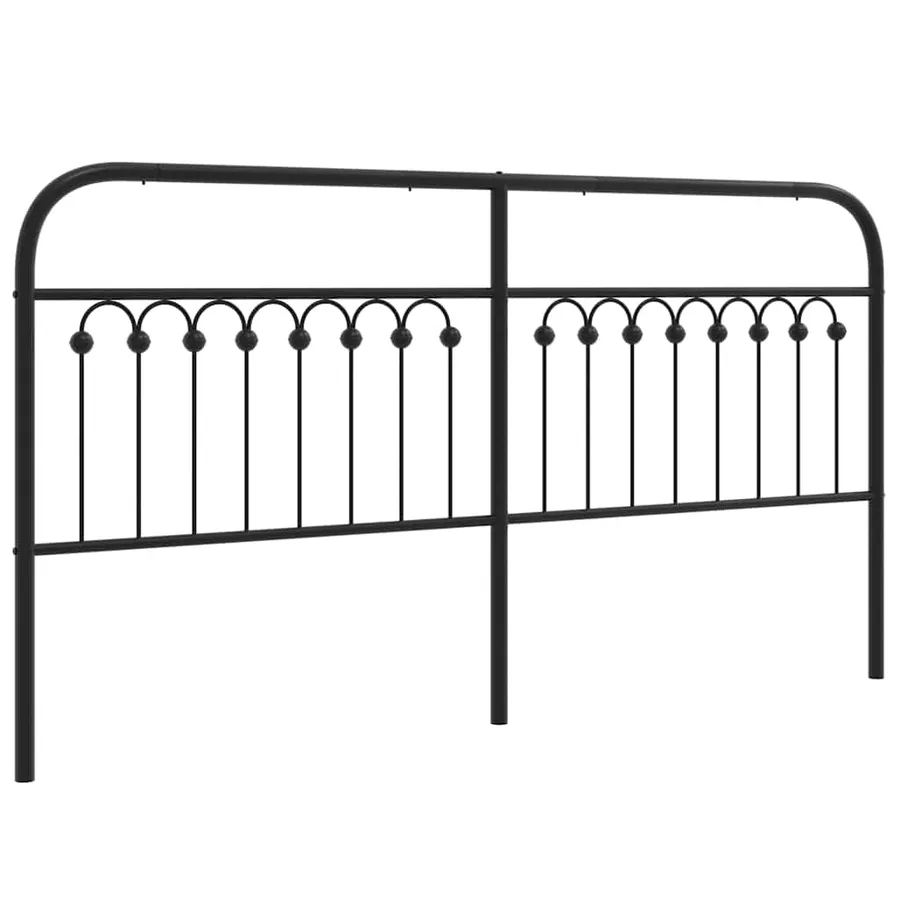 Tête de lit de remplacement métal noir 180 cm - 2