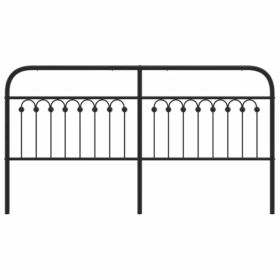 Tête de lit de remplacement métal noir 180 cm - 4