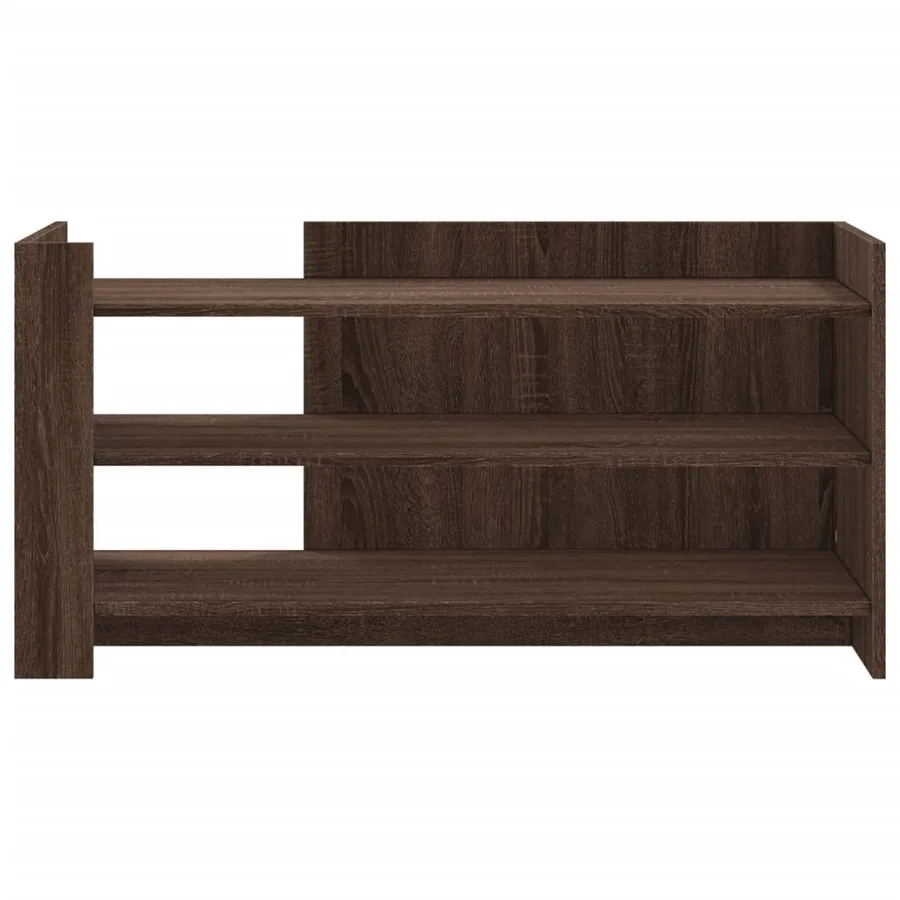 Table basse chêne marron 100x50x50 cm bois d'ingénierie - 4