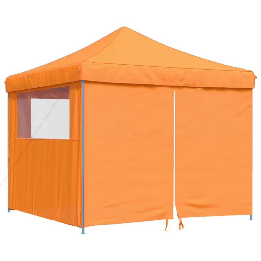 Tente de réception pliable escamotable avec 4 parois latérales - 2