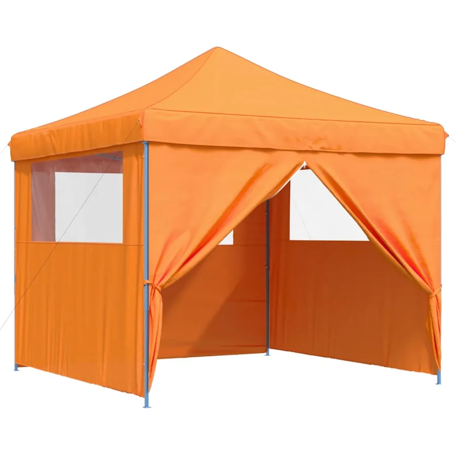 Tente de réception pliable escamotable avec 4 parois latérales - 7