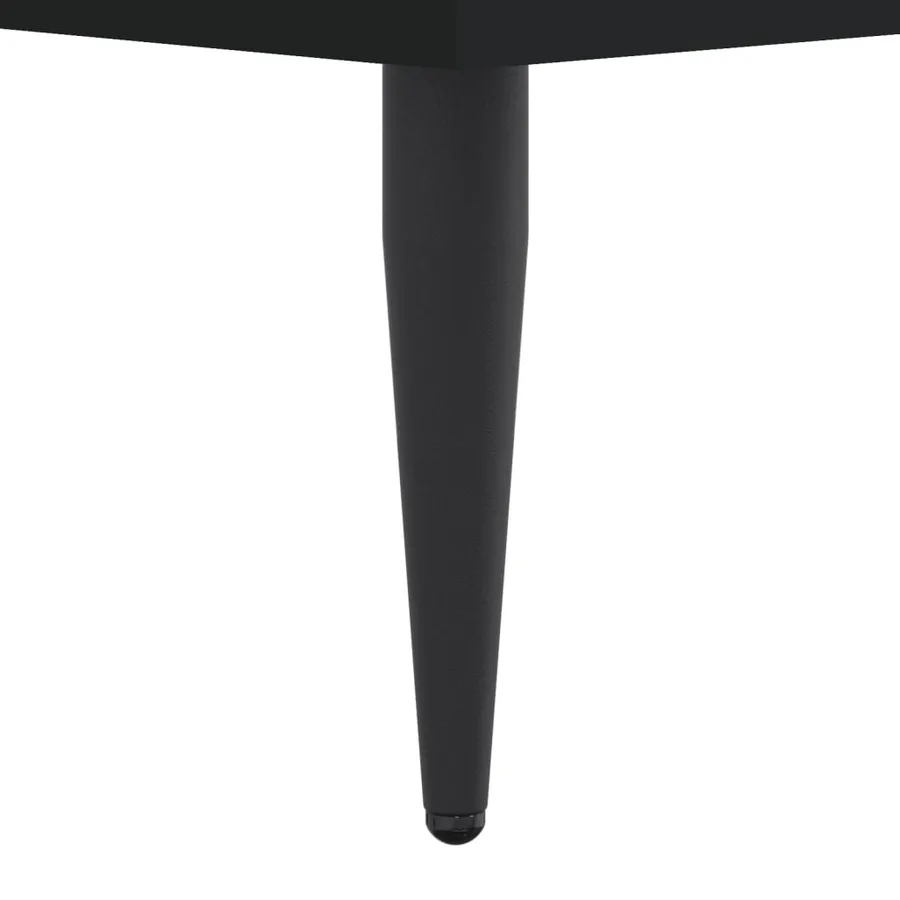 Cadre de lit sans matelas noir 90x200 cm bois d'ingénierie - 8