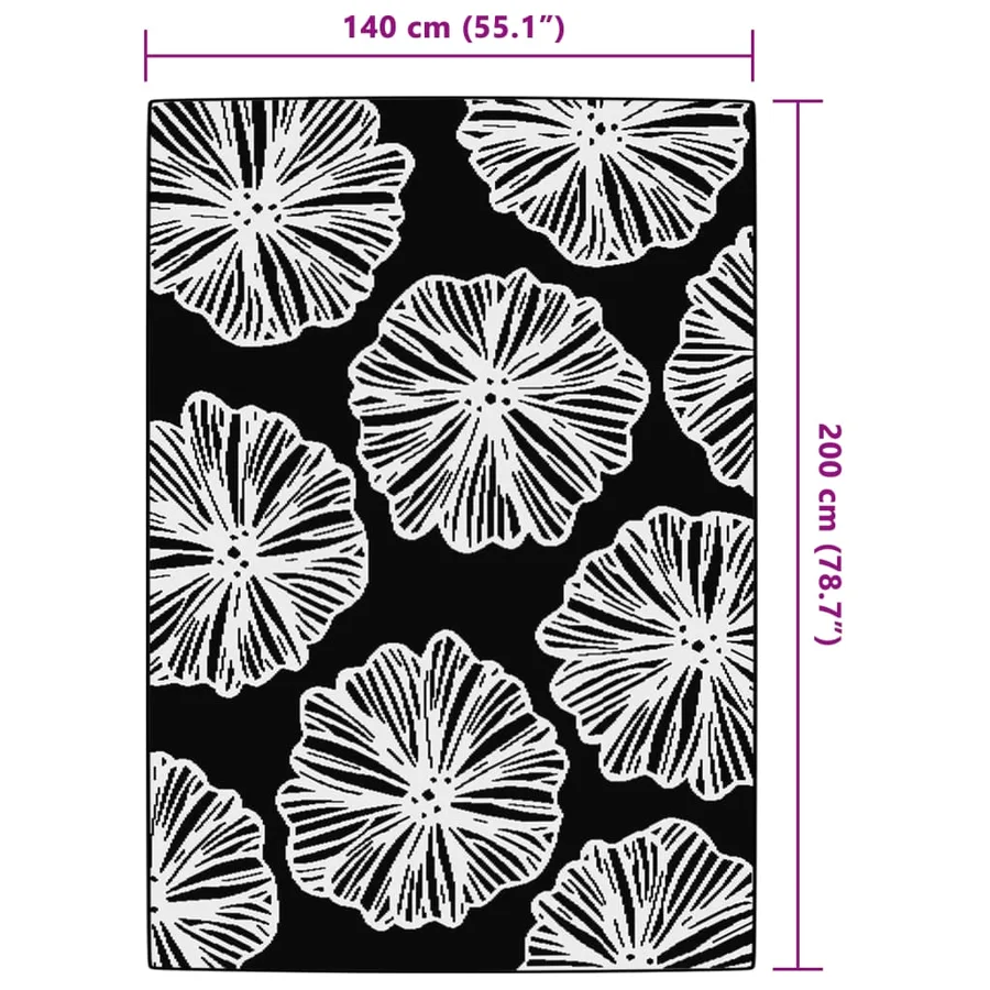 Tapis d'extérieur ARAKIL vert 140 x 200 cm PP - 6