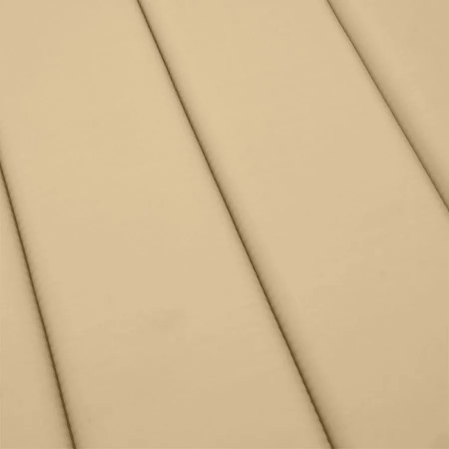 Coussin de chaise longue beige mélangé 200x50x4 cm tissu - 7