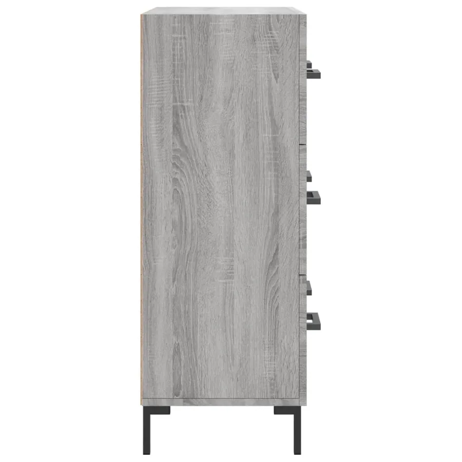 Buffet sonoma gris 69,5x34x90 cm bois d'ingénierie - 7