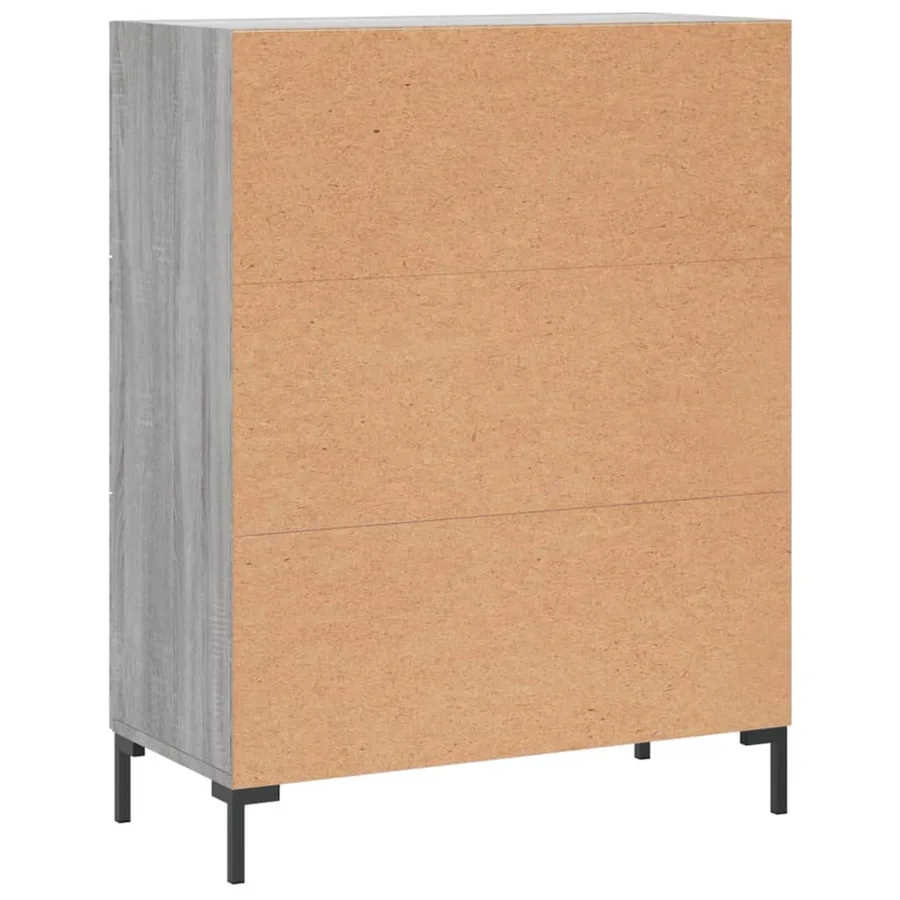 Buffet sonoma gris 69,5x34x90 cm bois d'ingénierie - 8