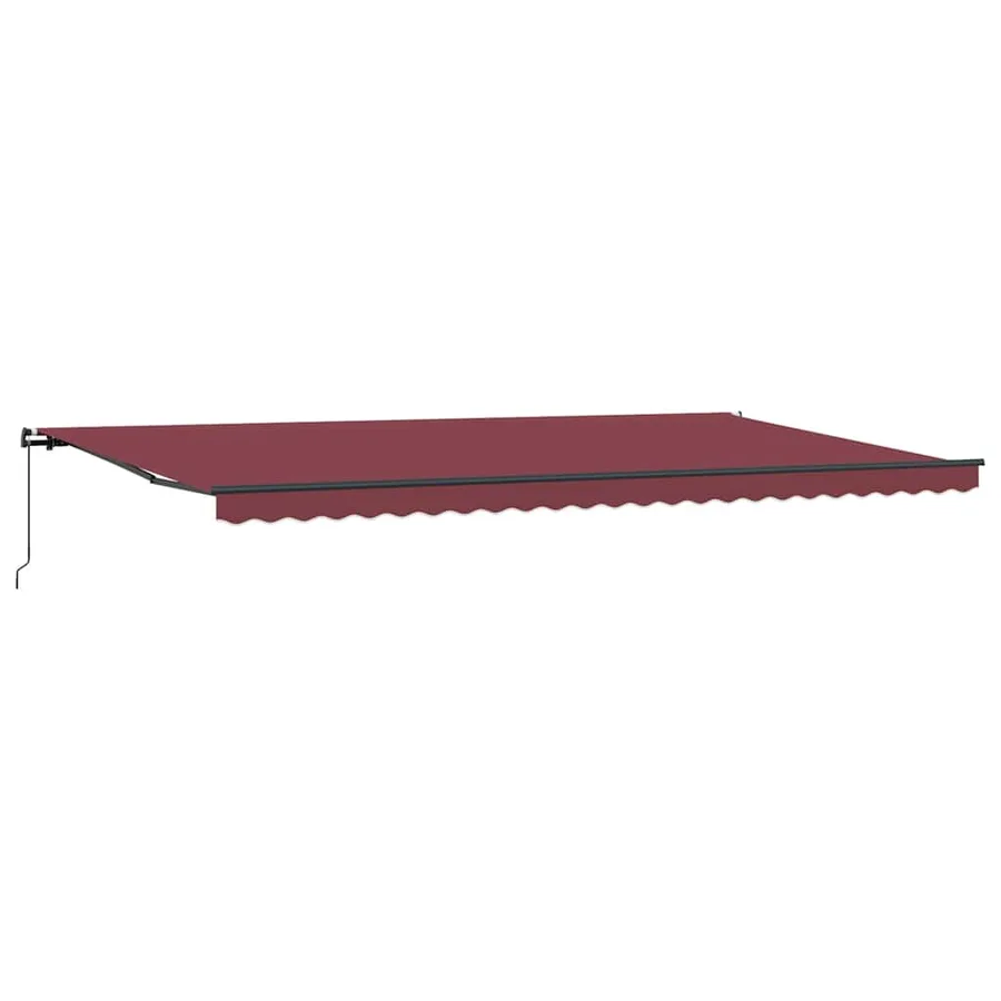 Auvent manuel rétractable bordeaux 600x300 cm - 2