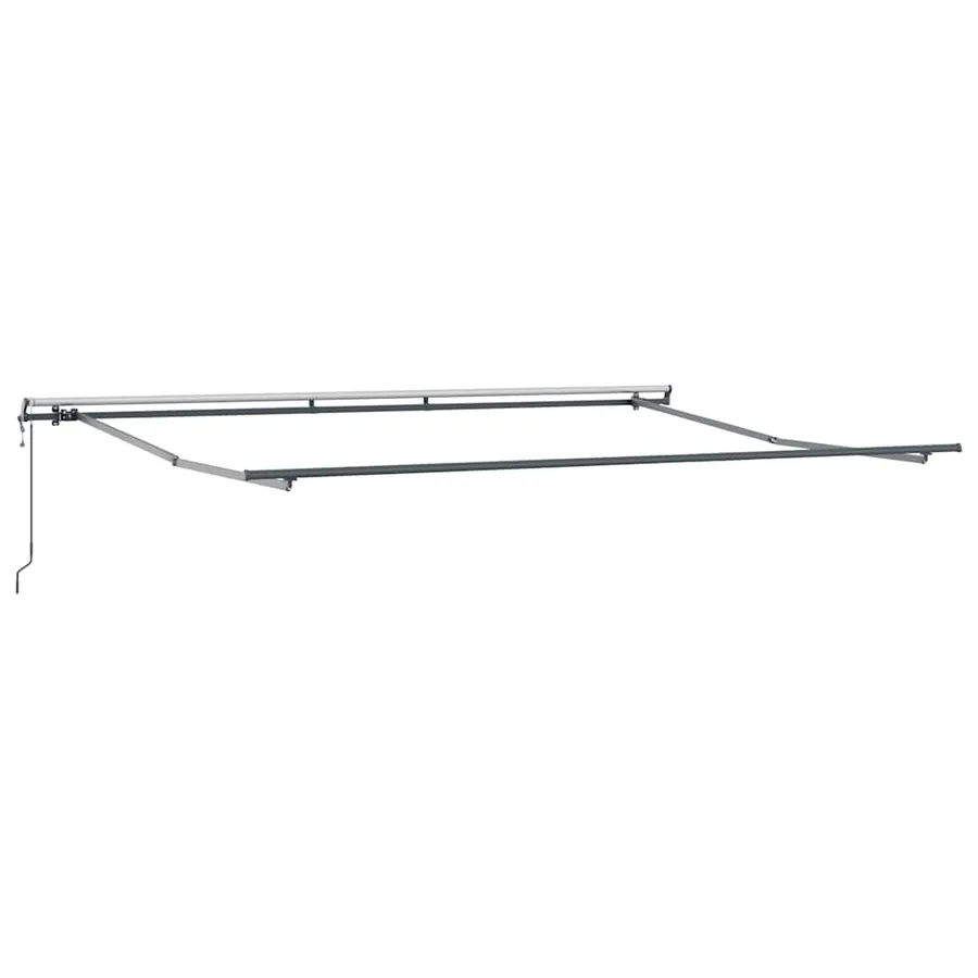 Auvent rétractable automatique anthracite et blanc 500x300 cm - 5