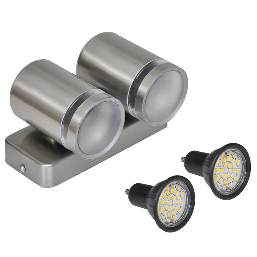 Applique LED acier inoxydable avec tête conique - 4