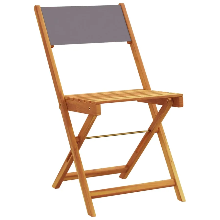 Ensemble de bistro 3 pcs anthracite tissu et bois massif - 3
