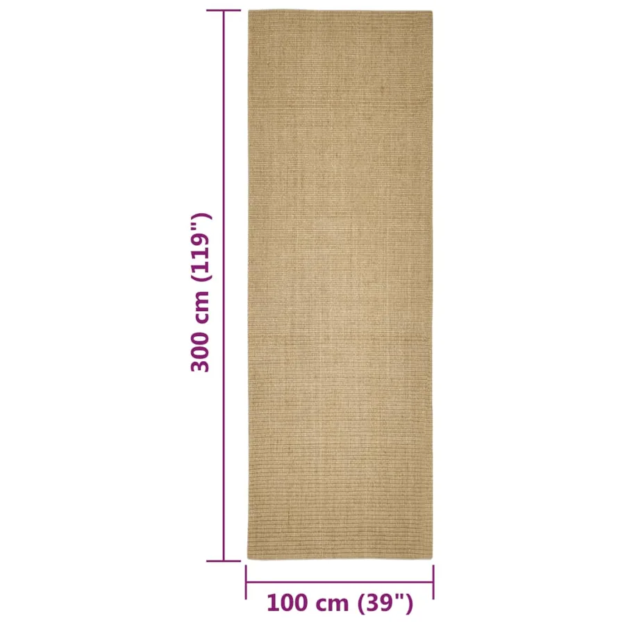 Tapis en sisal pour griffoir 100x300 cm - 6