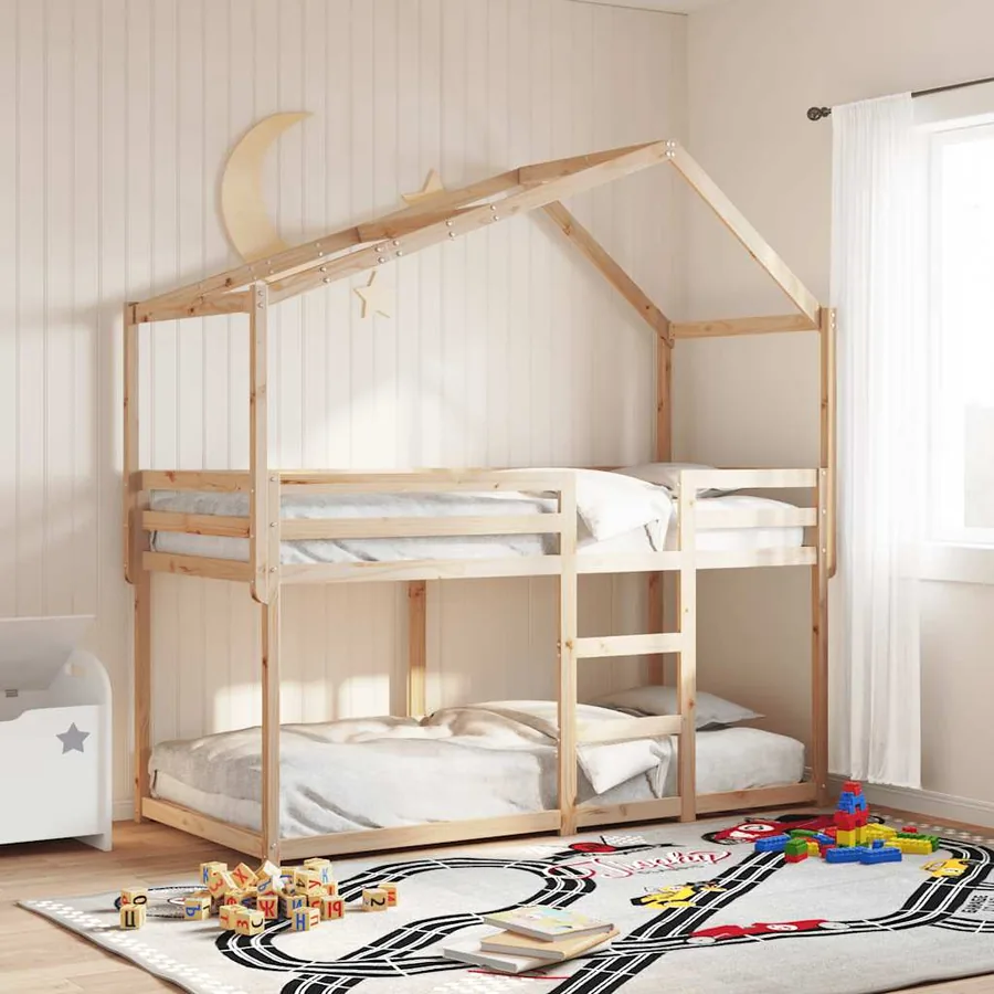 Toit de lit pour enfants 213x85,5x144,5 cm bois de pin massif