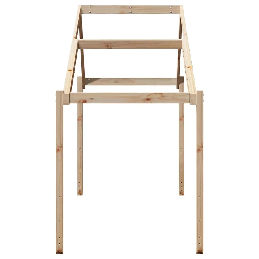 Toit de lit pour enfants 213x85,5x144,5 cm bois de pin massif - 5