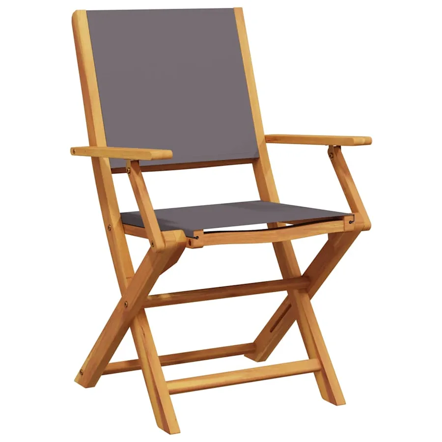 Ensemble de bistro 3 pcs anthracite tissu et bois massif - 3