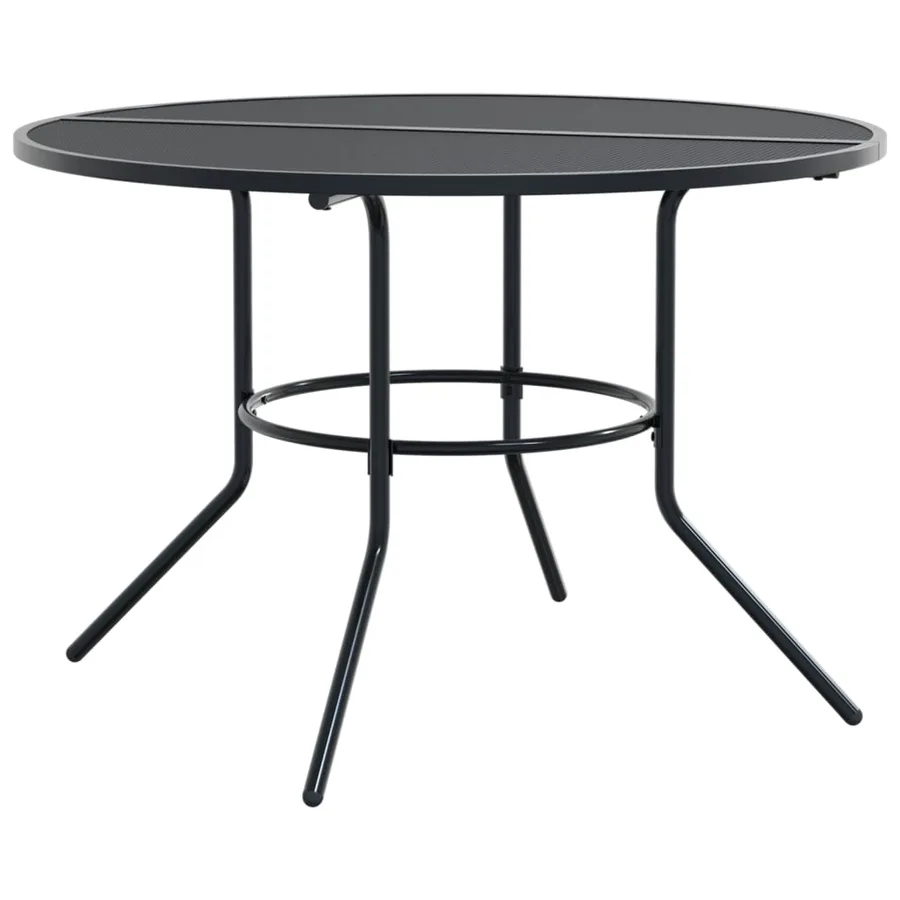Ensemble de chaises de jardin empilables 7 pcs anthracite - 3