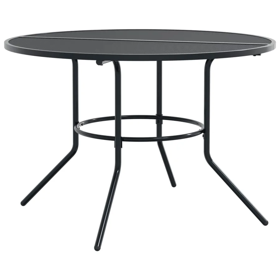 Ensemble de chaises de jardin empilables 7 pcs anthracite - 3