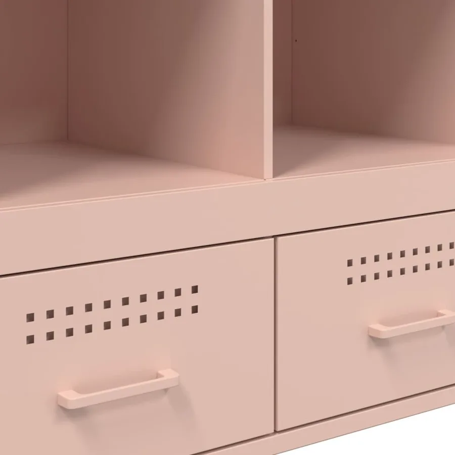 Buffet haut rose 68x39x101,5 cm acier - 11