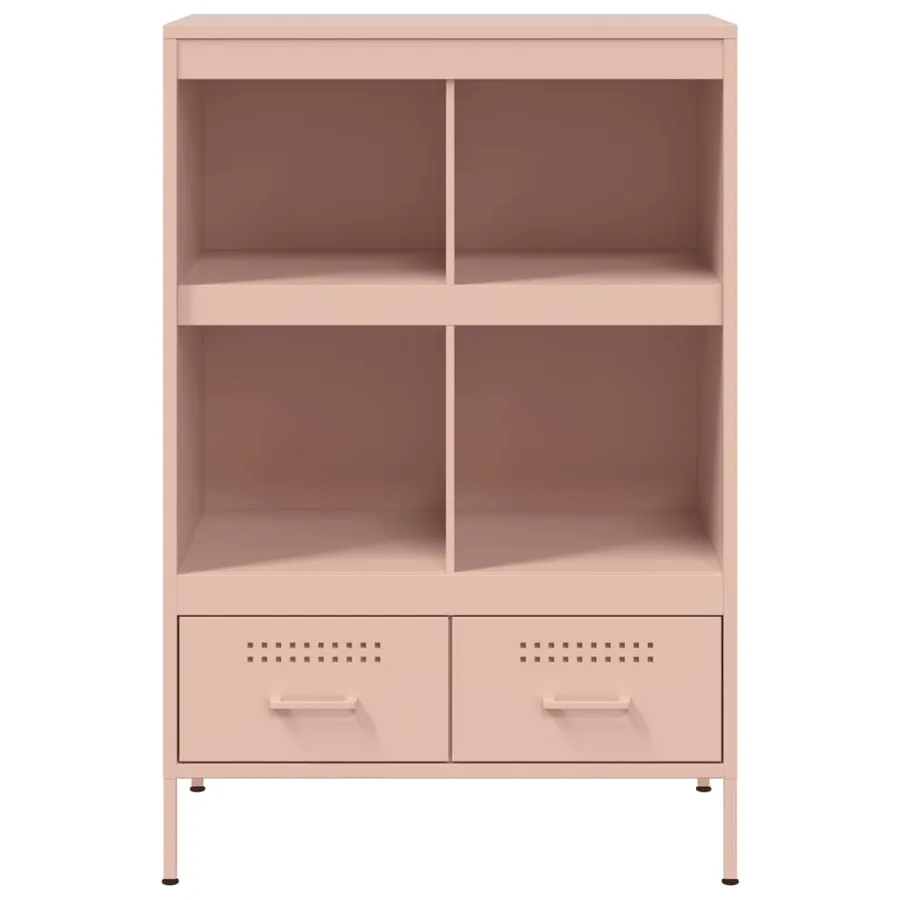 Buffet haut rose 68x39x101,5 cm acier - 6