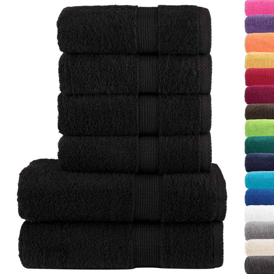 Ensemble de serviettes de qualité supérieure SOLUND 6 pcs noir - 2