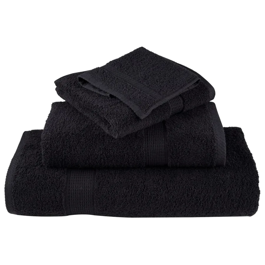 Ensemble de serviettes de qualité supérieure SOLUND 6 pcs noir - 4