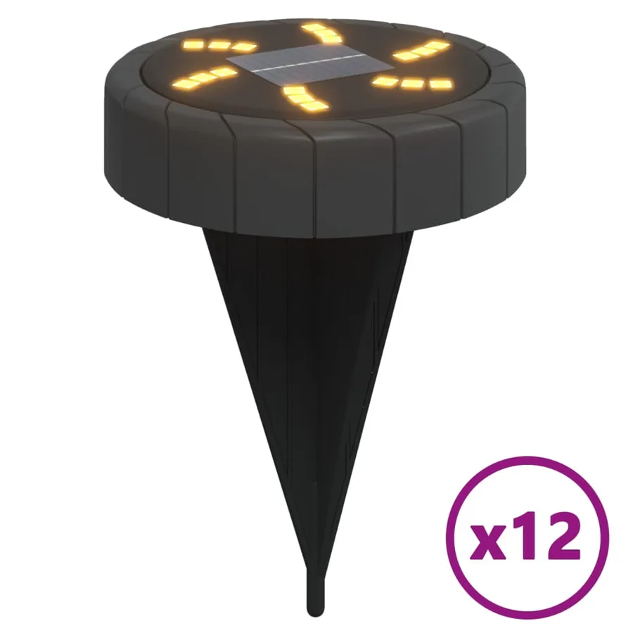Lampes solaires de sol et piquets de sol extérieur 12 pcs - 2