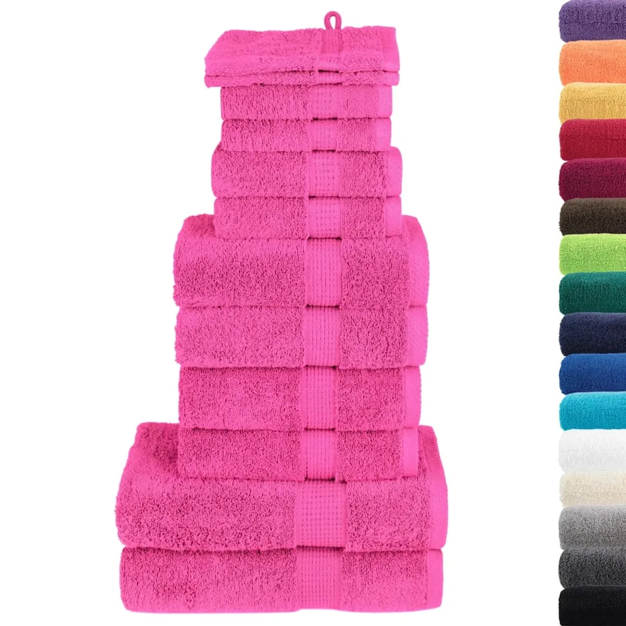 Ensemble de serviettes de qualité supérieure SOLUND 12 pcs rose - 2