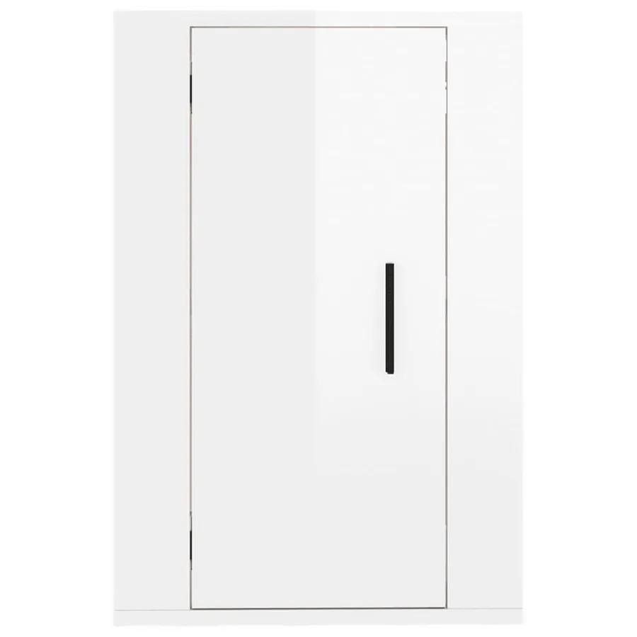 Meubles TV muraux 2 pcs Blanc brillant 40x34,5x60 cm - 5