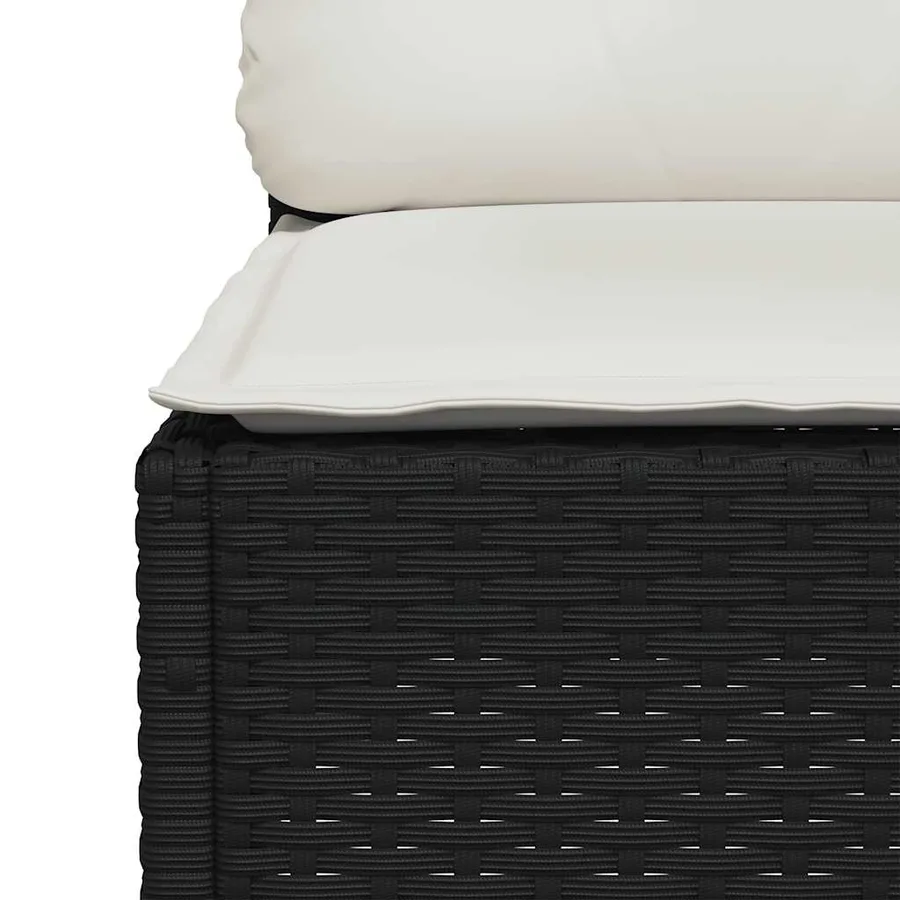 Salon de jardin 7 pcs avec coussins noir résine tressée 63,5 x 63,5 x 62 cm - 68,0 kg - 5
