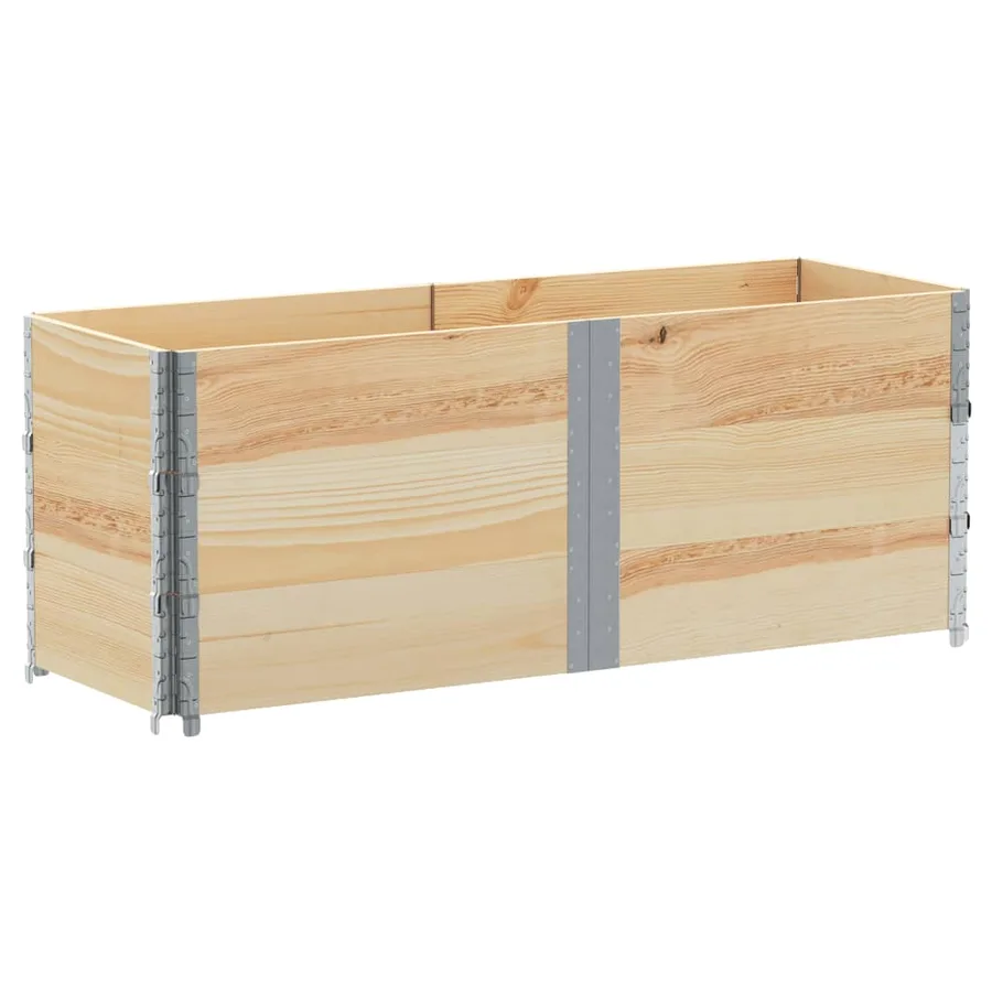Jardinière 150x50 cm bois de pin massif - 5