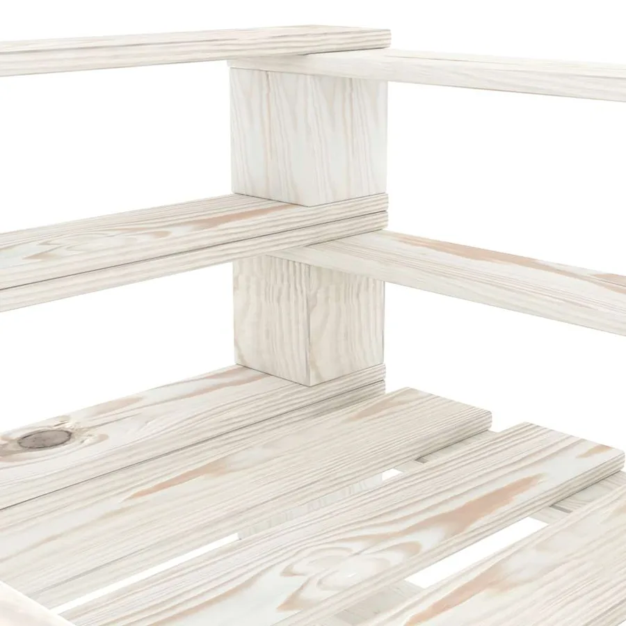 Fauteuil palette de jardin Bois Blanc - 4