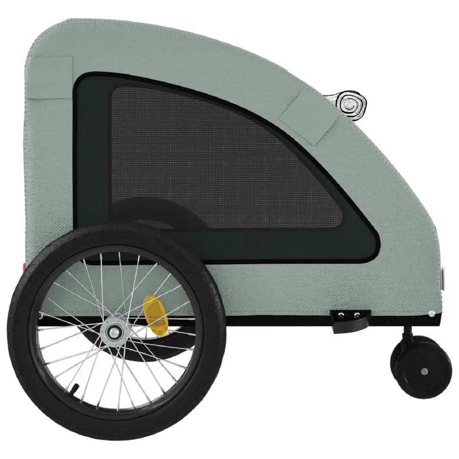 Remorque de vélo pour animaux de compagnie gris - 7