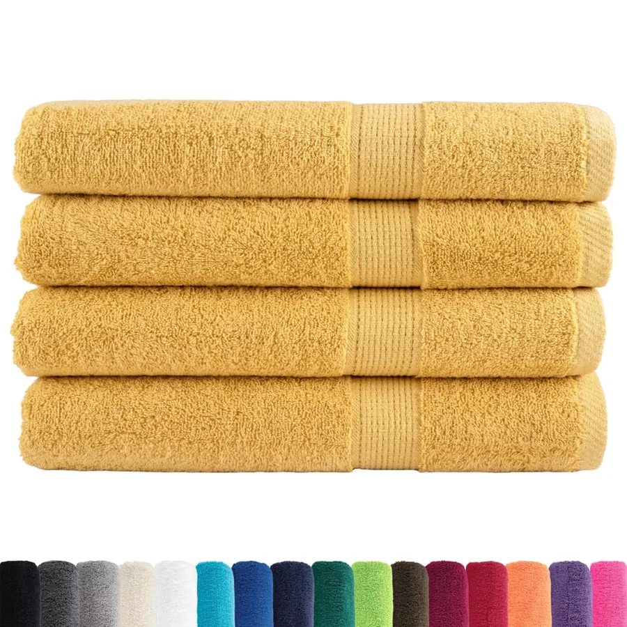 Serviettes de qualité supérieure SOLUND 4 pcs doré 600 g/m² - 2