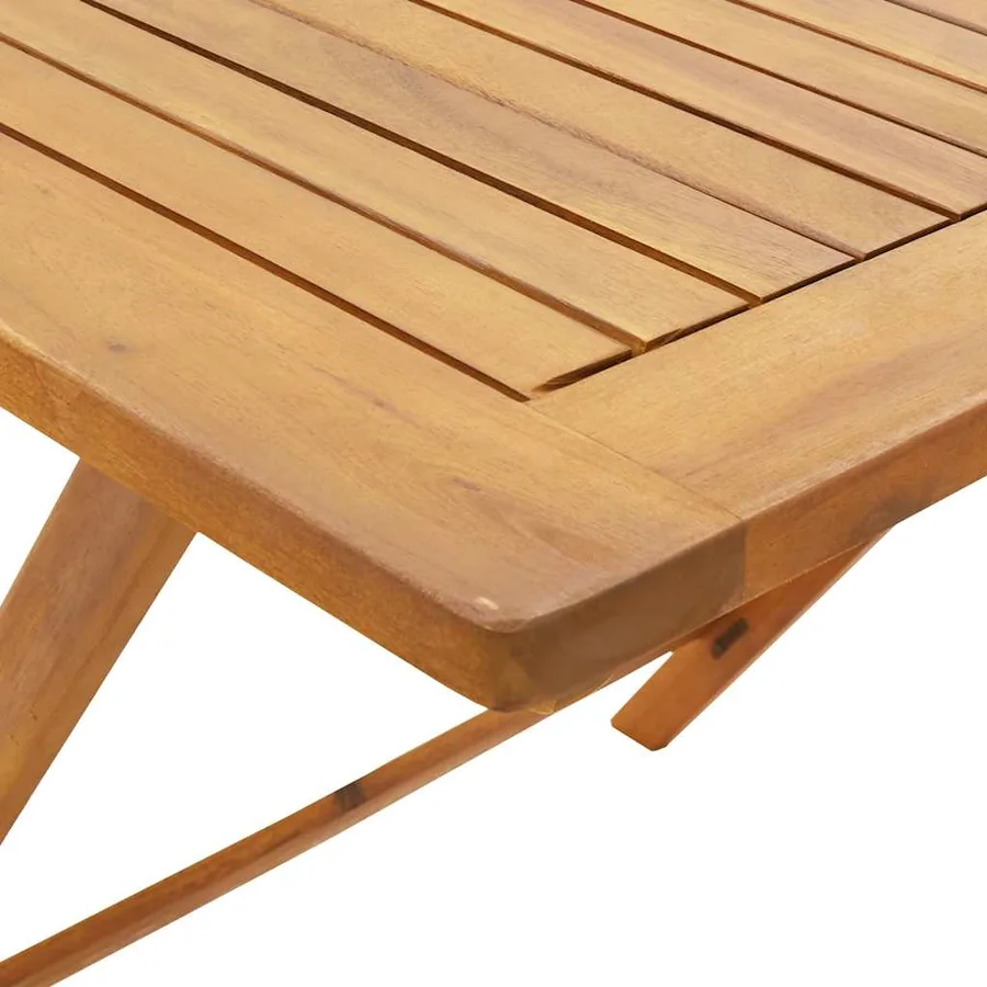 Ensemble à manger de jardin 5pcs noir polypropylène bois massif - 11