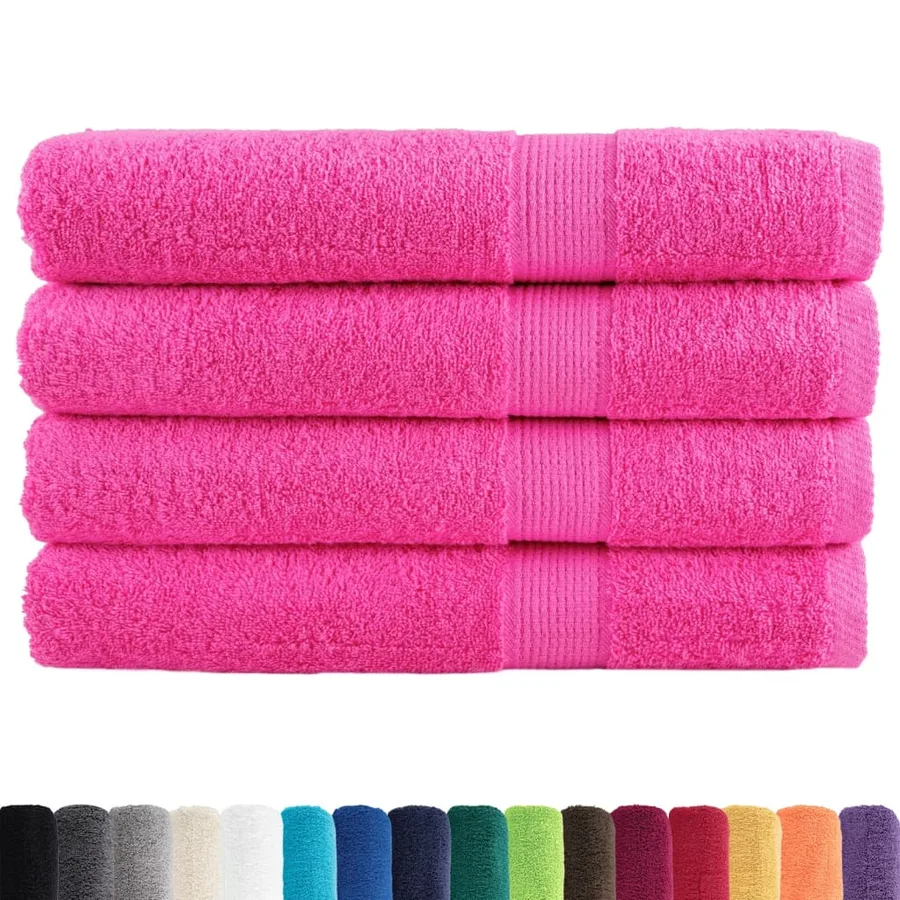 Serviettes de sauna de qualité supérieure SOLUND 4 pcs rose - 2