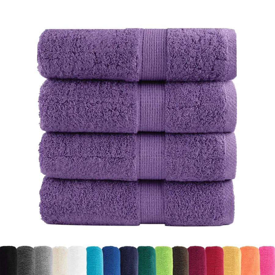 Serviettes d'invité de qualité supérieure SOLUND 4 pcs violet - 2
