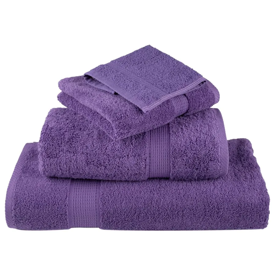 Serviettes d'invité de qualité supérieure SOLUND 4 pcs violet - 4