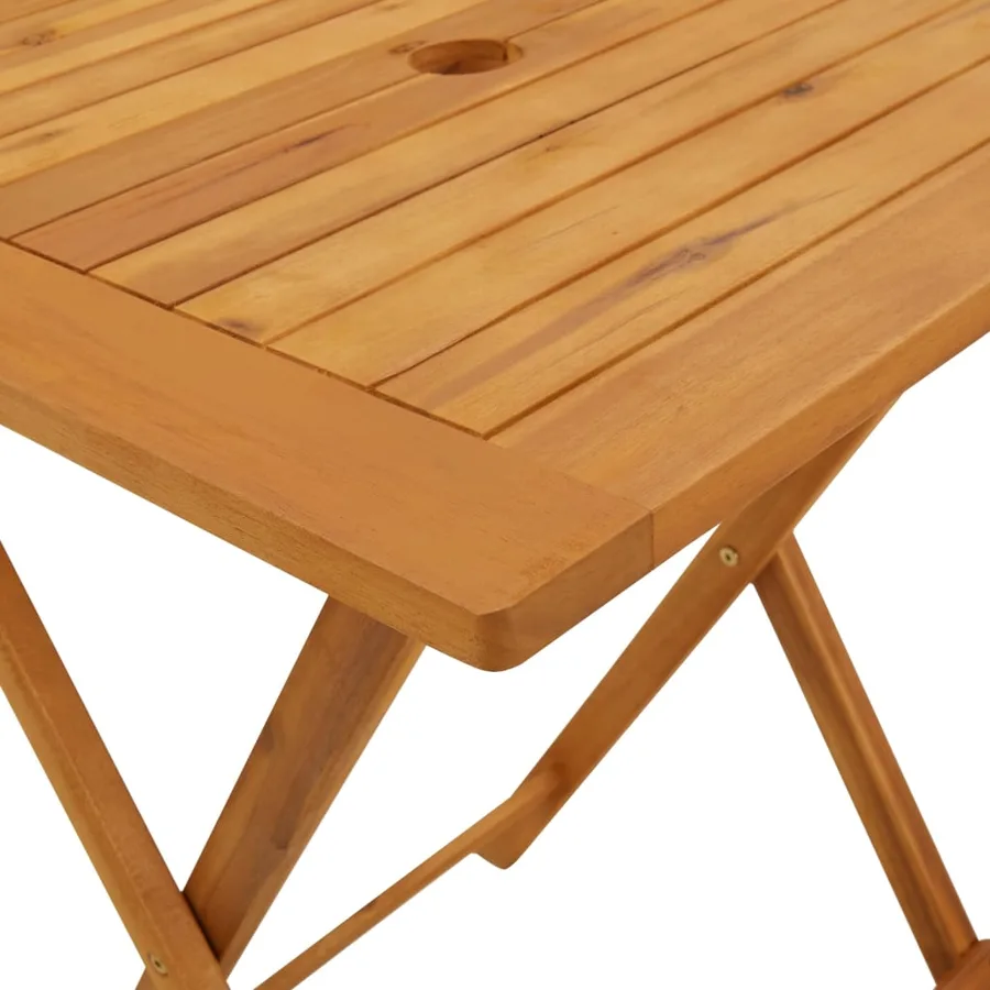 Ensemble de bistro 3 pcs beige polypropylène et bois massif - 11