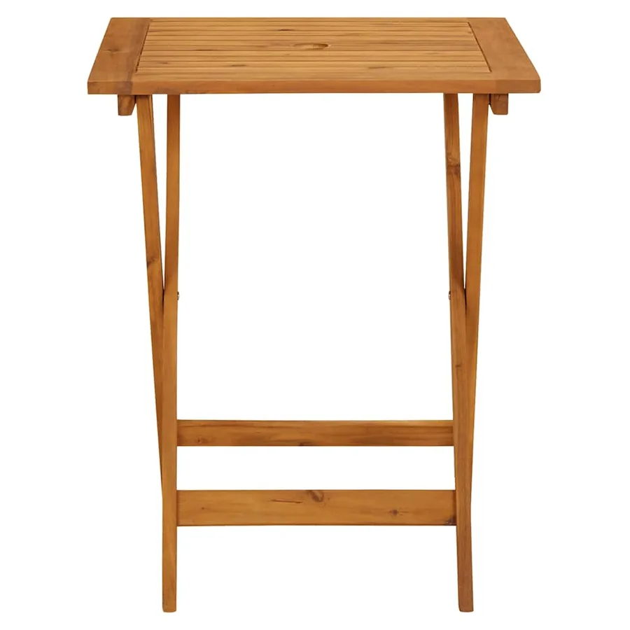 Ensemble de bistro 3 pcs beige polypropylène et bois massif - 6