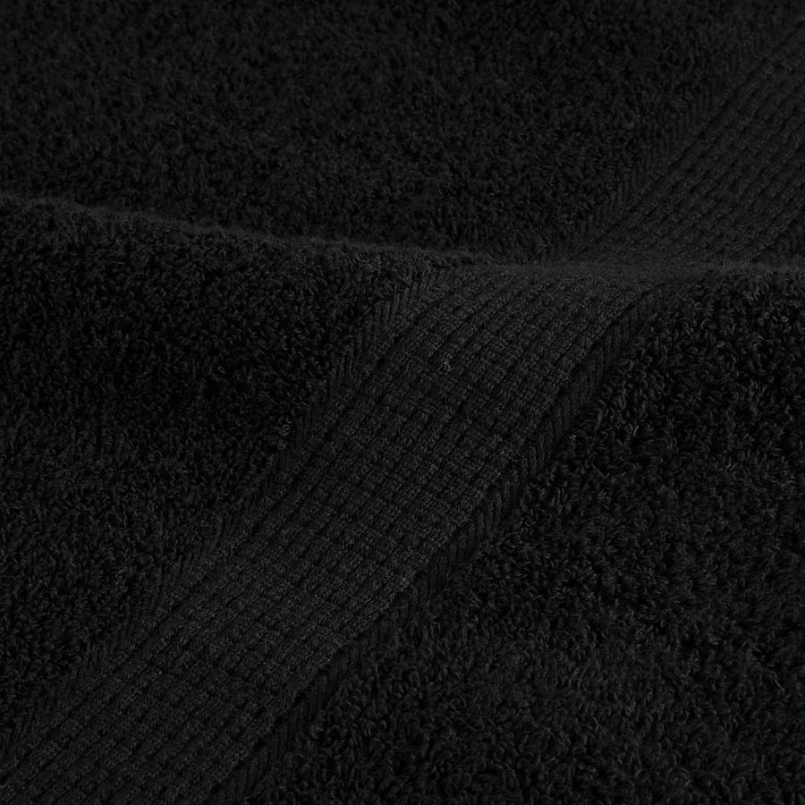 Serviettes de toilette Premium SOLUND 4 pièces Noir 30 x 30 cm 600 g/m² - 7