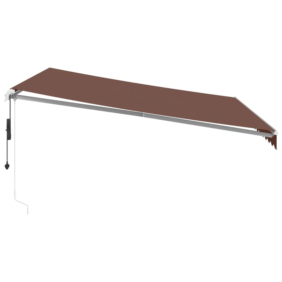Auvent rétractable automatique marron 400x350 cm - 4
