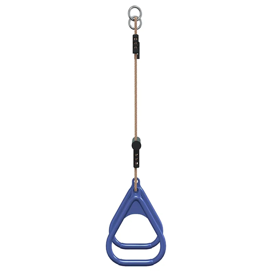 Barre de trapèze et anneaux de gymnastique d'enfants acier - 5
