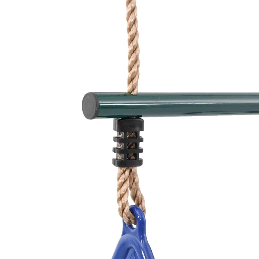 Barre de trapèze et anneaux de gymnastique d'enfants acier - 7
