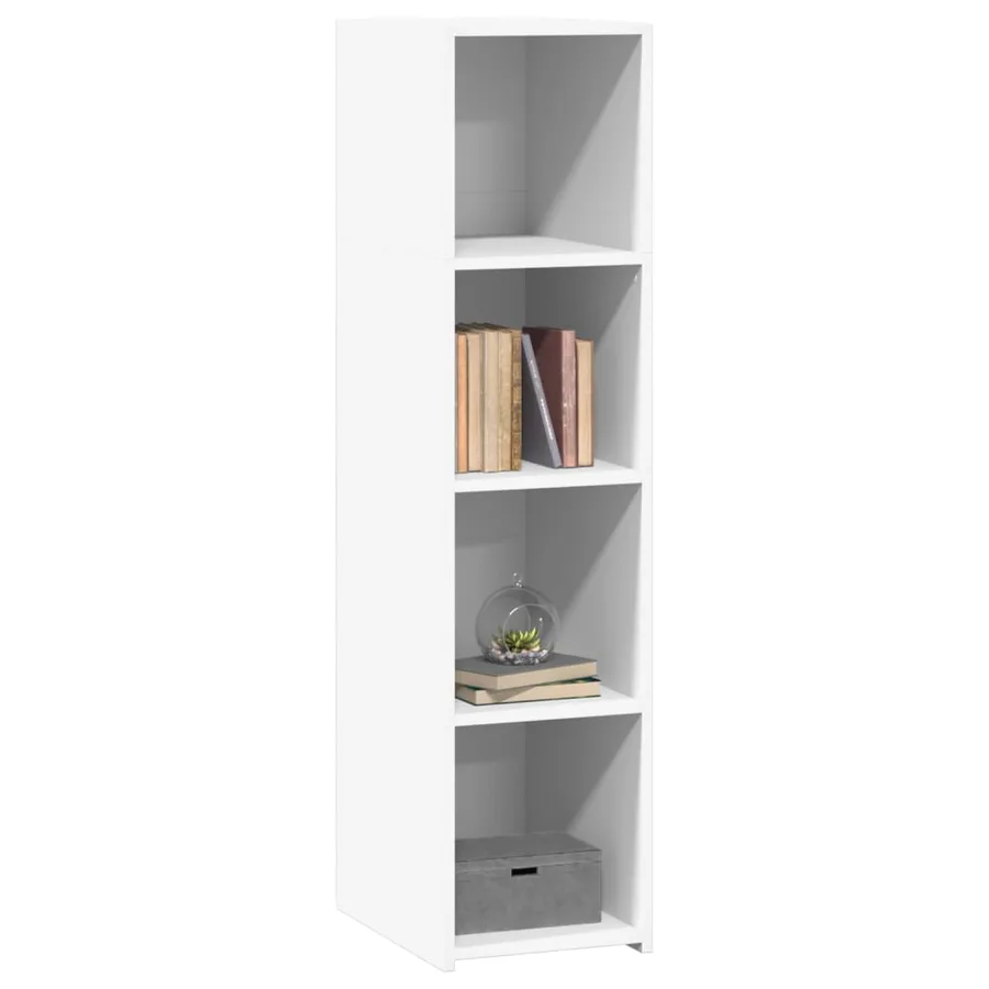 Buffet blanc 30x41x124 cm bois d'ingénierie - 3