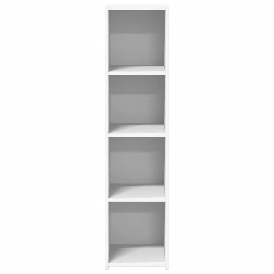 Buffet blanc 30x41x124 cm bois d'ingénierie - 4