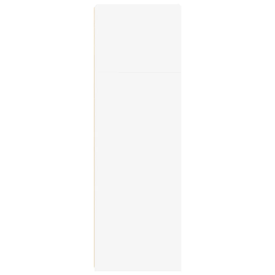 Buffet blanc 30x41x124 cm bois d'ingénierie - 5