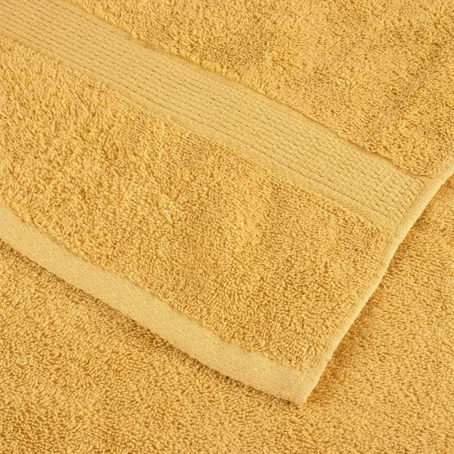 Serviettes de toilette premium SOLUND 2 pièces Or 30 x 30 cm 600 g/m² - 5