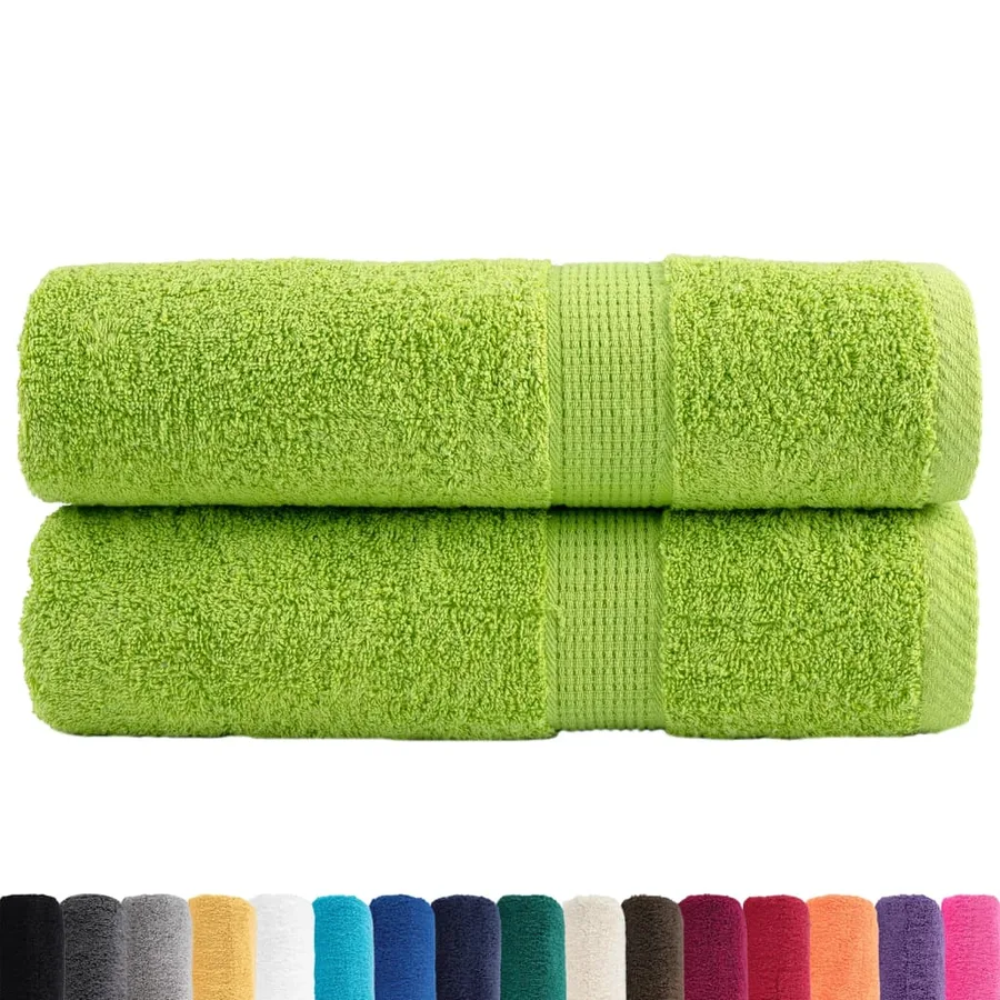 Essuie-mains de qualité supérieure SOLUND 2 pcs vert pomme - 2