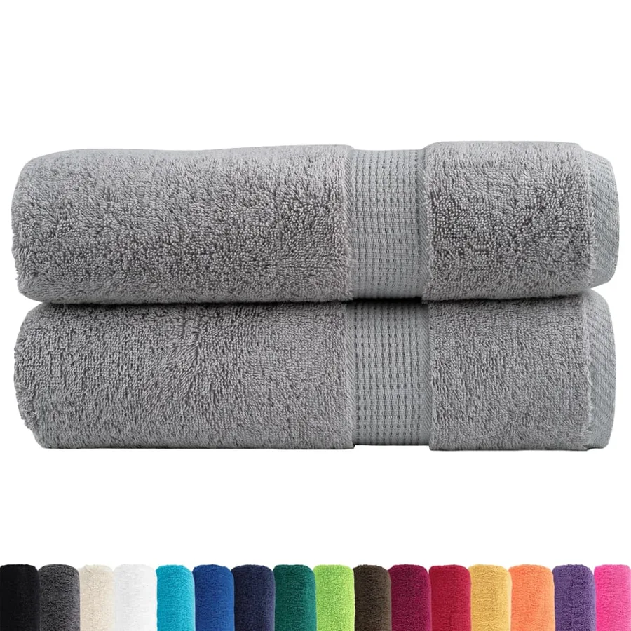 Serviettes de bain de qualité supérieure SOLUND 2 pcs gris - 2
